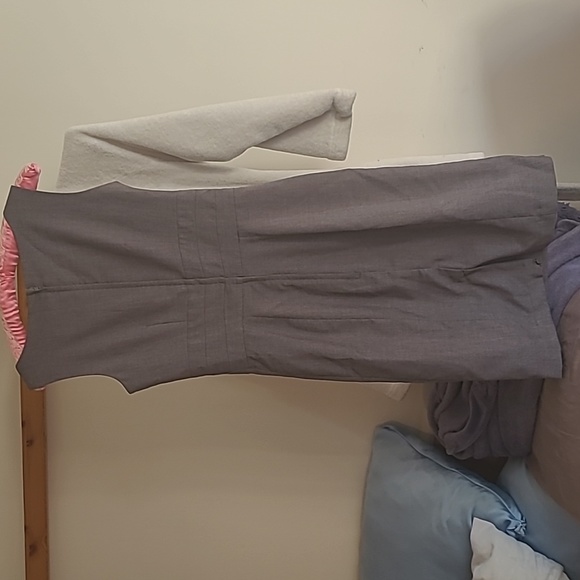 Grey fitted work dress - Picture 2 of 6